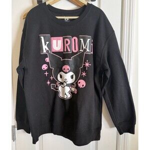 Sanrio Kuromi Pink & Black Women's Crewneck Sz XL EUC 2024 Pullover Sweatshirt